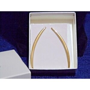 Avon 1985 Free-Form Earrings Pierced Goldtone Original Box